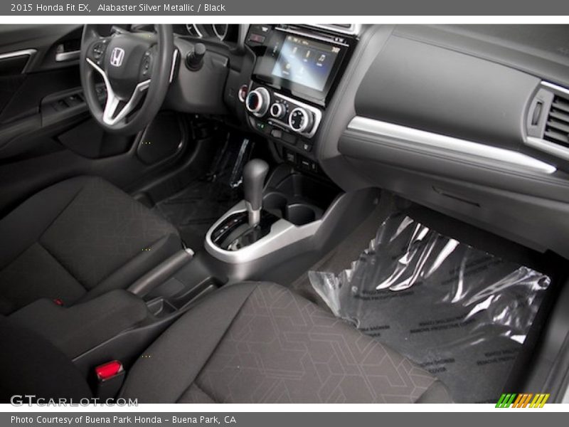 Alabaster Silver Metallic / Black 2015 Honda Fit EX