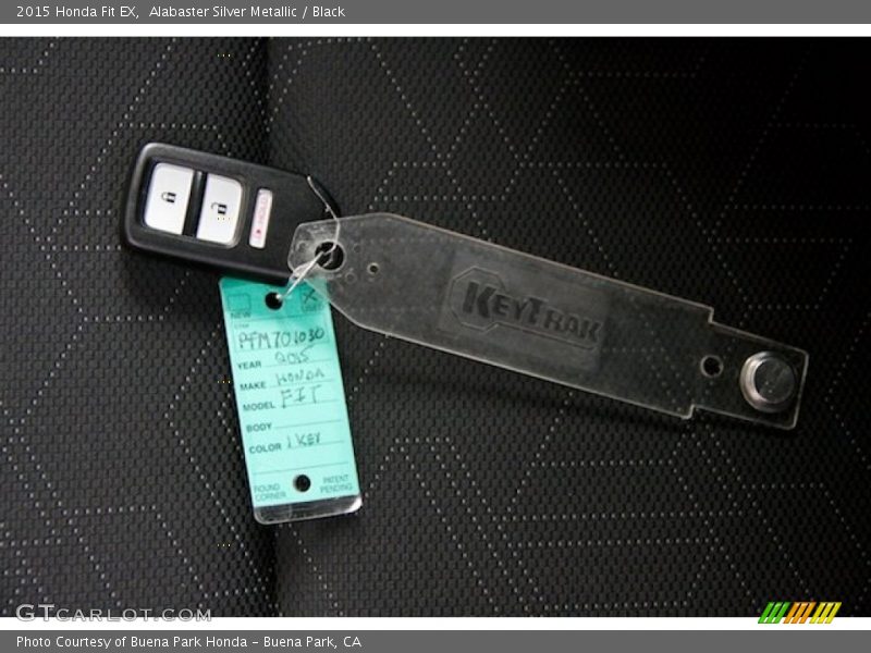 Alabaster Silver Metallic / Black 2015 Honda Fit EX