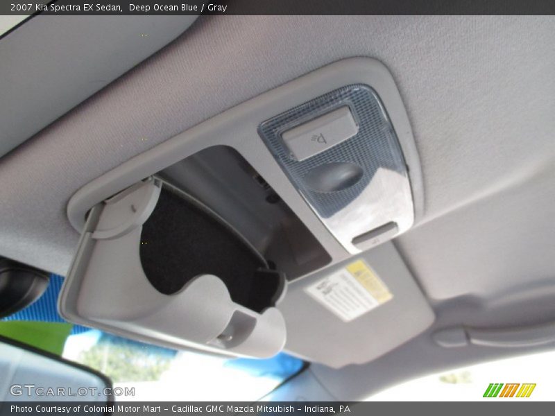 Deep Ocean Blue / Gray 2007 Kia Spectra EX Sedan