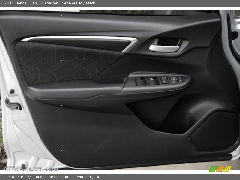 Alabaster Silver Metallic / Black 2015 Honda Fit EX