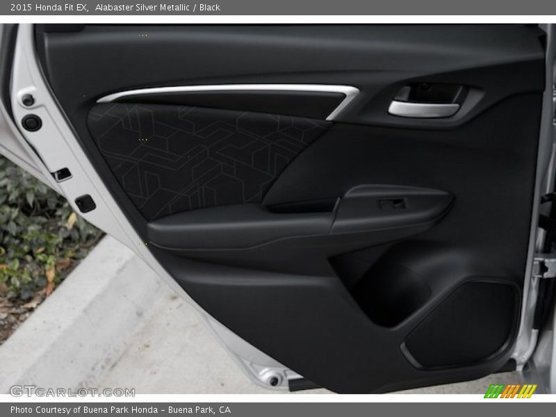 Alabaster Silver Metallic / Black 2015 Honda Fit EX