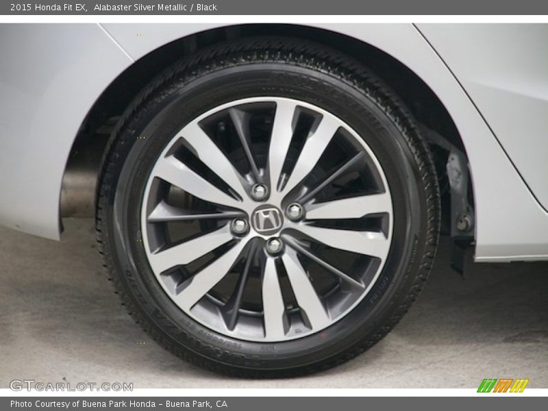 Alabaster Silver Metallic / Black 2015 Honda Fit EX