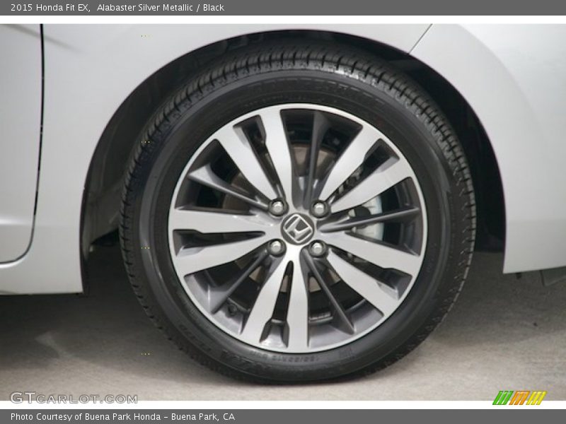 Alabaster Silver Metallic / Black 2015 Honda Fit EX