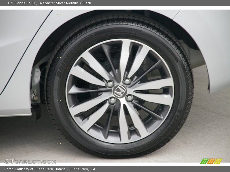 Alabaster Silver Metallic / Black 2015 Honda Fit EX