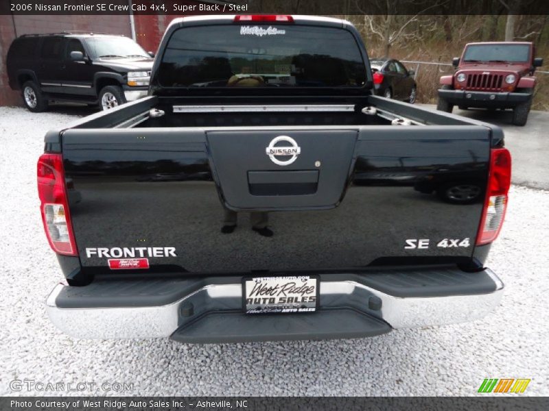 Super Black / Steel 2006 Nissan Frontier SE Crew Cab 4x4