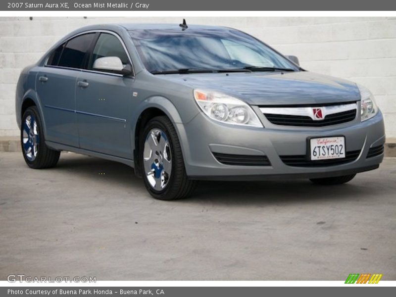 Ocean Mist Metallic / Gray 2007 Saturn Aura XE