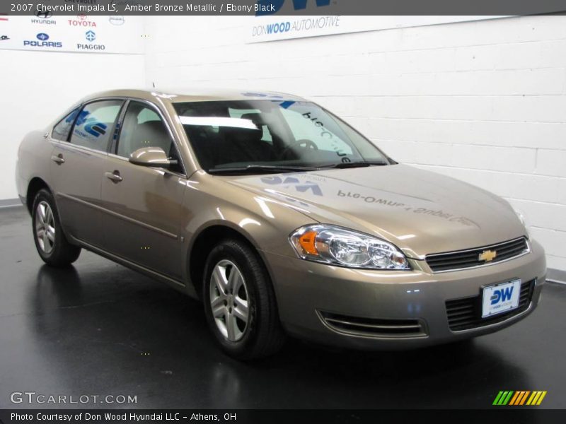 Amber Bronze Metallic / Ebony Black 2007 Chevrolet Impala LS