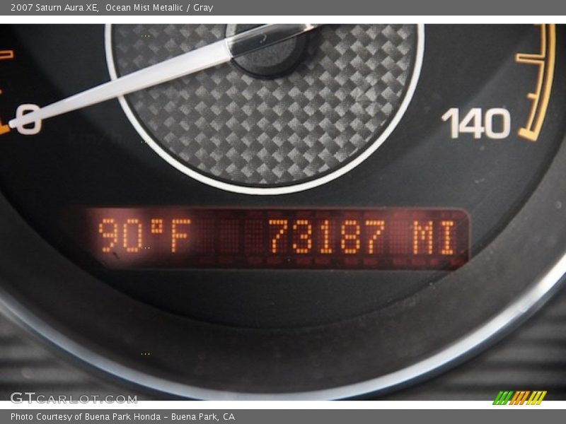 Ocean Mist Metallic / Gray 2007 Saturn Aura XE