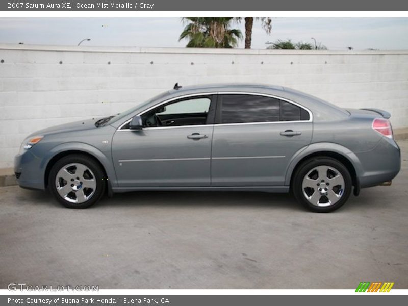 Ocean Mist Metallic / Gray 2007 Saturn Aura XE