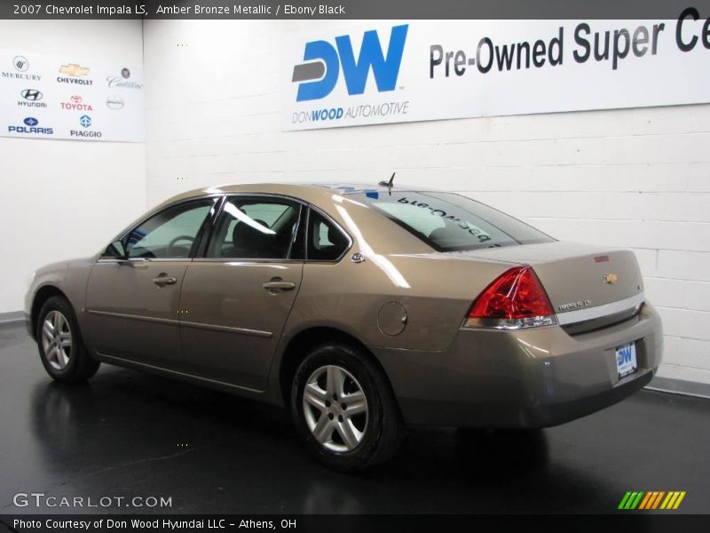 Amber Bronze Metallic / Ebony Black 2007 Chevrolet Impala LS