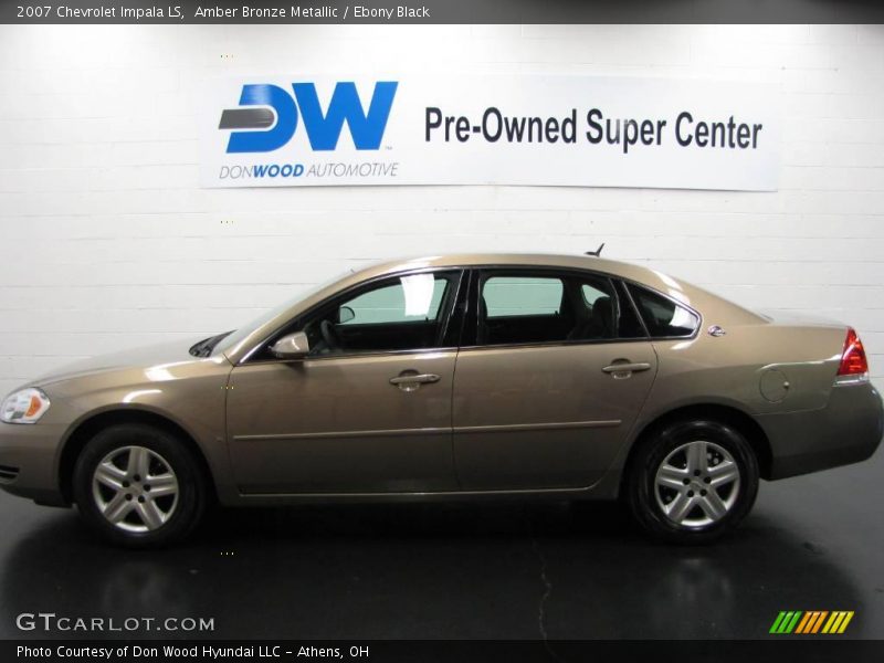 Amber Bronze Metallic / Ebony Black 2007 Chevrolet Impala LS