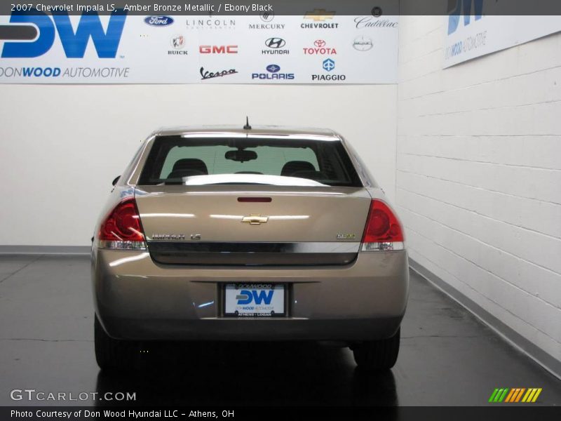 Amber Bronze Metallic / Ebony Black 2007 Chevrolet Impala LS