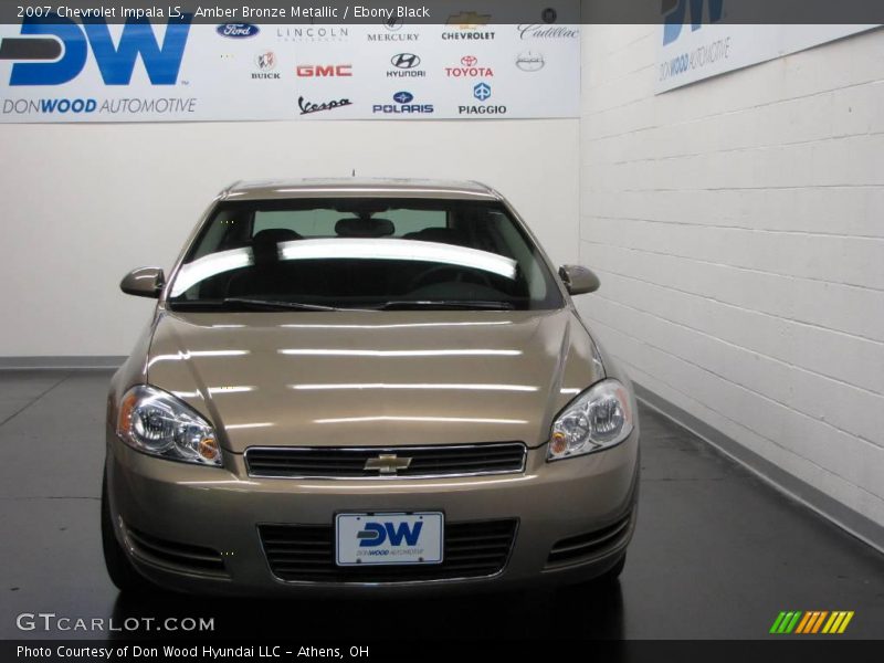 Amber Bronze Metallic / Ebony Black 2007 Chevrolet Impala LS