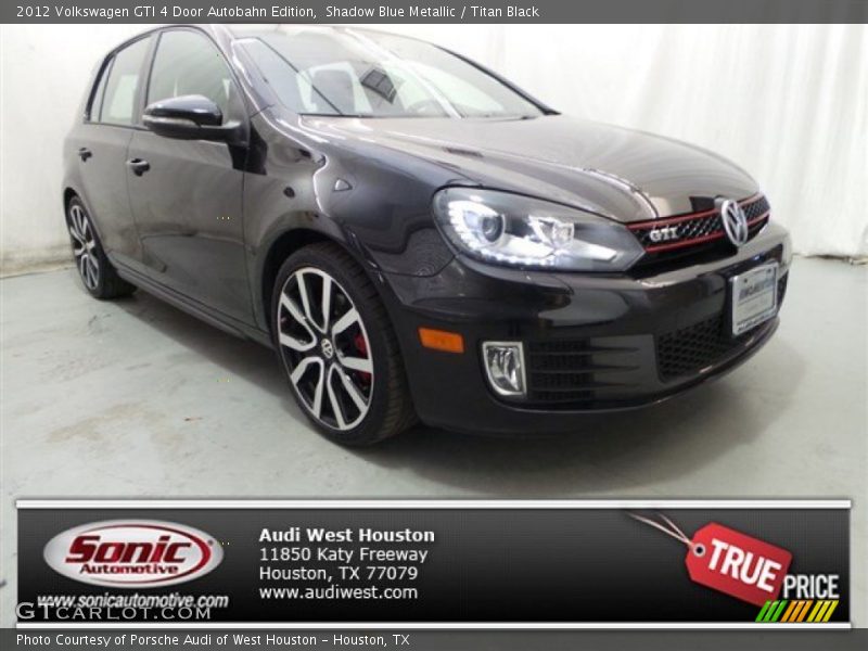 Shadow Blue Metallic / Titan Black 2012 Volkswagen GTI 4 Door Autobahn Edition