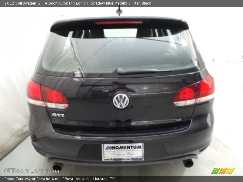 Shadow Blue Metallic / Titan Black 2012 Volkswagen GTI 4 Door Autobahn Edition