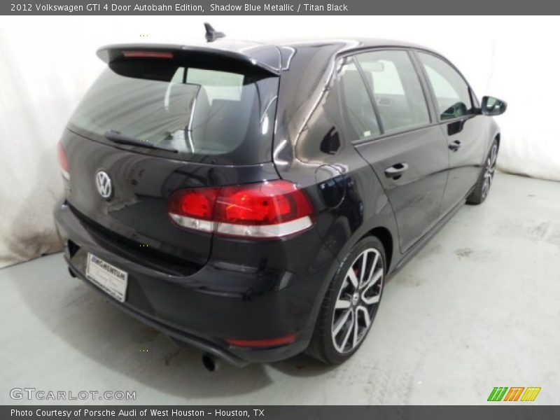 Shadow Blue Metallic / Titan Black 2012 Volkswagen GTI 4 Door Autobahn Edition