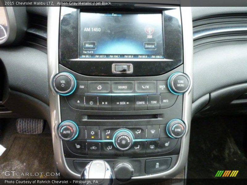 Ashen Gray Metallic / Jet Black 2015 Chevrolet Malibu LTZ