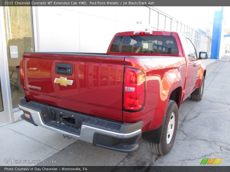 Red Rock Metallic / Jet Black/Dark Ash 2015 Chevrolet Colorado WT Extended Cab 4WD