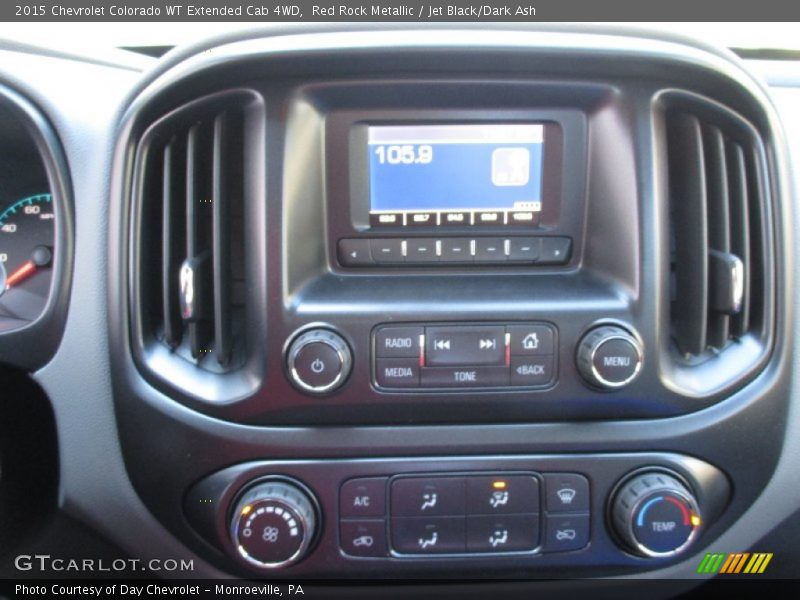 Red Rock Metallic / Jet Black/Dark Ash 2015 Chevrolet Colorado WT Extended Cab 4WD