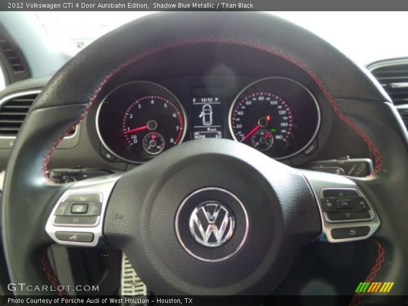 Shadow Blue Metallic / Titan Black 2012 Volkswagen GTI 4 Door Autobahn Edition