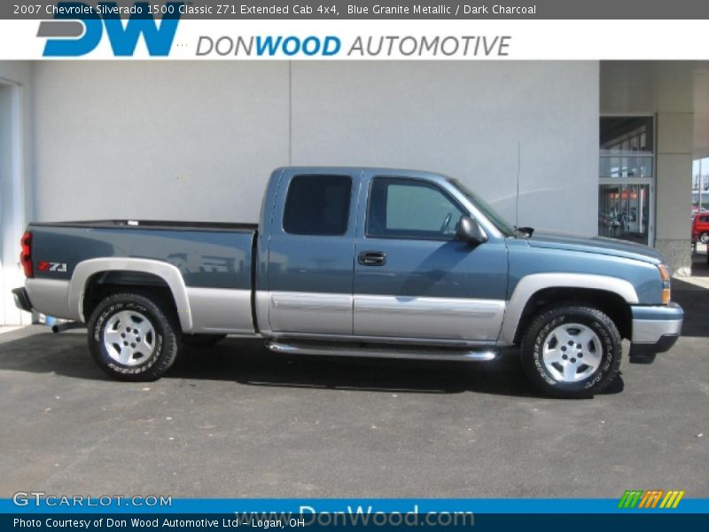 Blue Granite Metallic / Dark Charcoal 2007 Chevrolet Silverado 1500 Classic Z71 Extended Cab 4x4