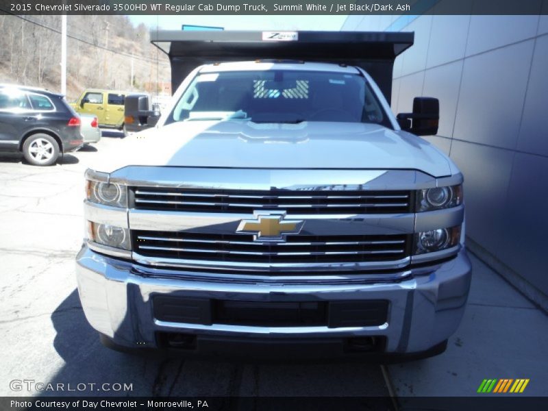 Summit White / Jet Black/Dark Ash 2015 Chevrolet Silverado 3500HD WT Regular Cab Dump Truck