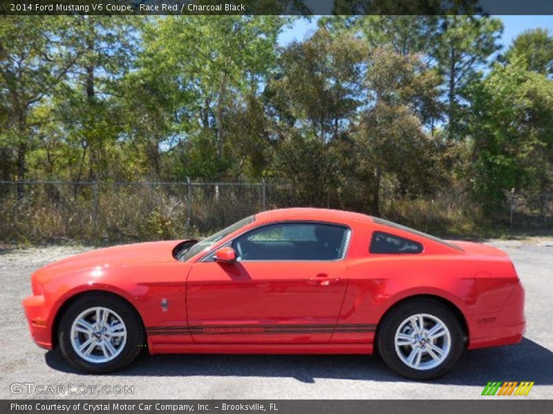 Race Red / Charcoal Black 2014 Ford Mustang V6 Coupe