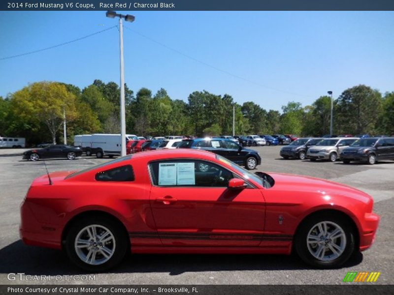 Race Red / Charcoal Black 2014 Ford Mustang V6 Coupe