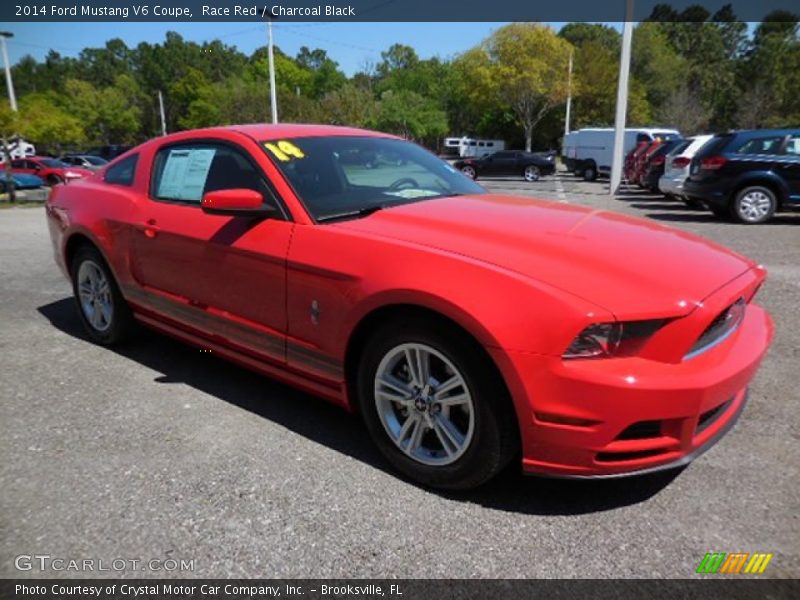 Race Red / Charcoal Black 2014 Ford Mustang V6 Coupe