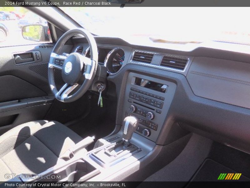 Race Red / Charcoal Black 2014 Ford Mustang V6 Coupe