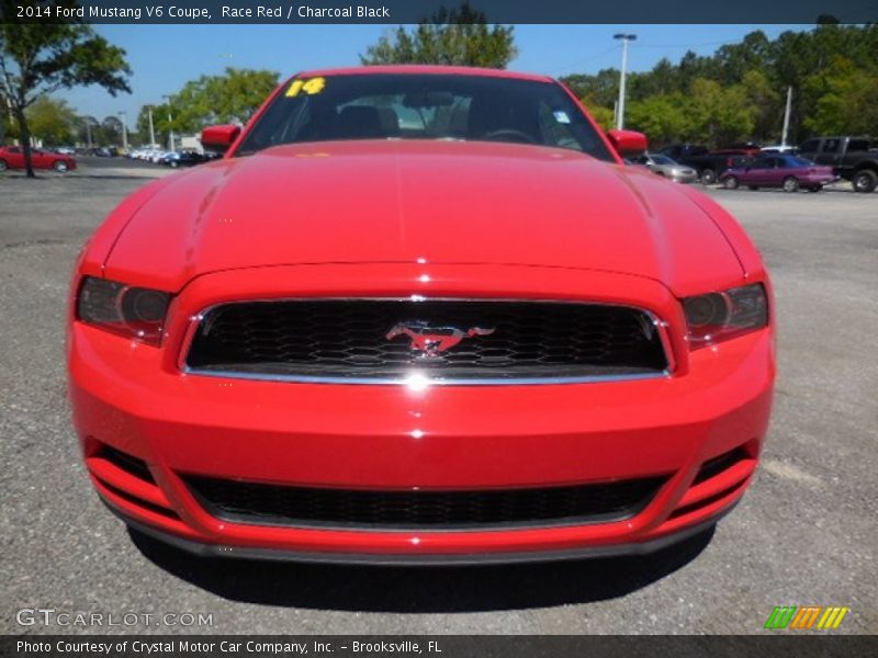 Race Red / Charcoal Black 2014 Ford Mustang V6 Coupe