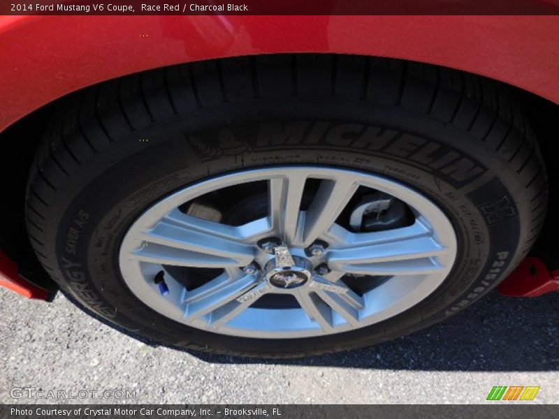 Race Red / Charcoal Black 2014 Ford Mustang V6 Coupe