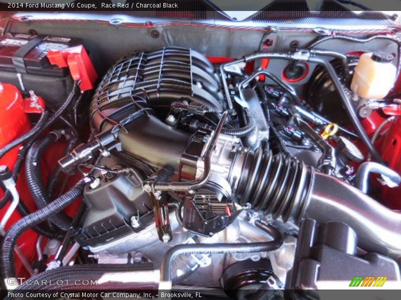 Race Red / Charcoal Black 2014 Ford Mustang V6 Coupe