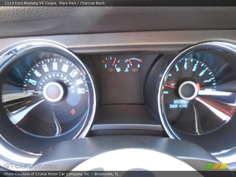 Race Red / Charcoal Black 2014 Ford Mustang V6 Coupe