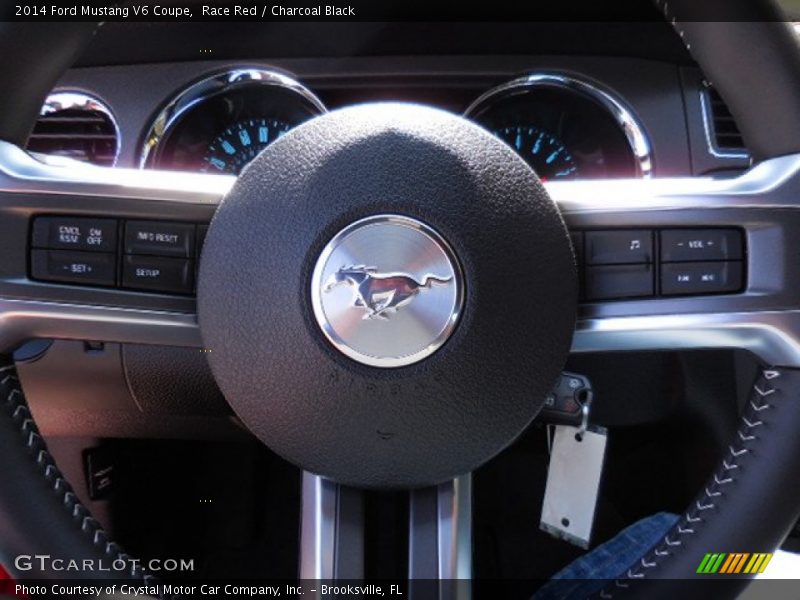 Race Red / Charcoal Black 2014 Ford Mustang V6 Coupe
