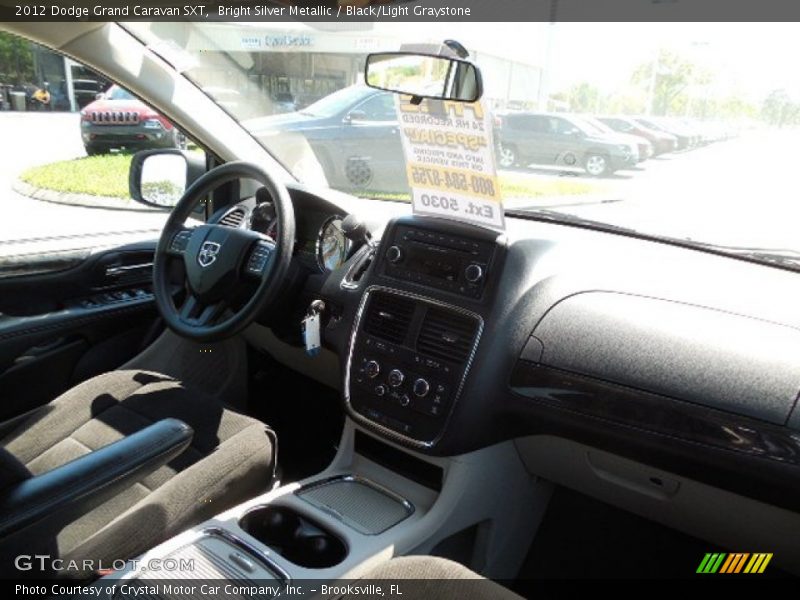 Bright Silver Metallic / Black/Light Graystone 2012 Dodge Grand Caravan SXT