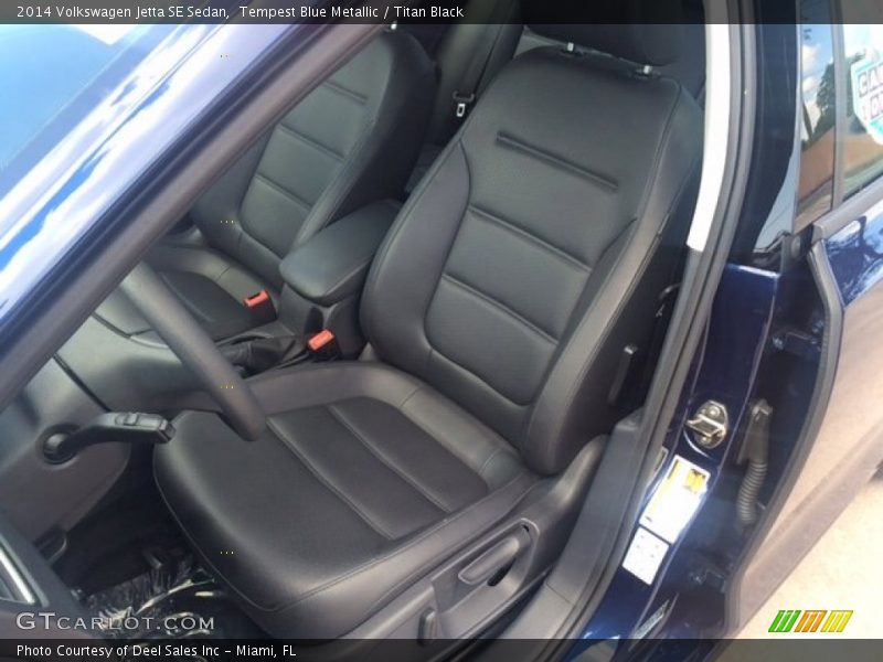 Tempest Blue Metallic / Titan Black 2014 Volkswagen Jetta SE Sedan