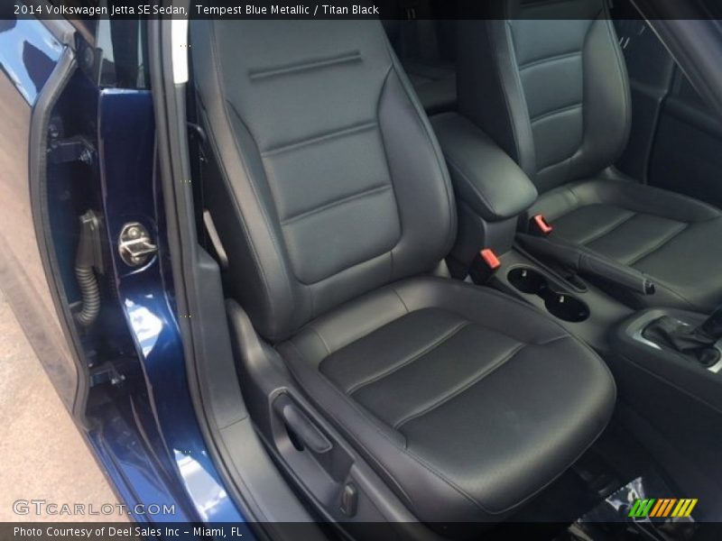 Tempest Blue Metallic / Titan Black 2014 Volkswagen Jetta SE Sedan