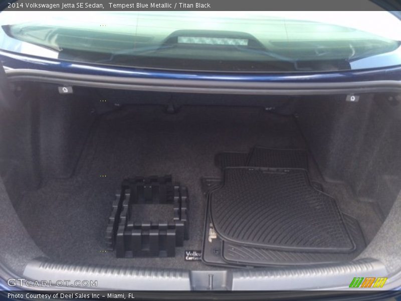 Tempest Blue Metallic / Titan Black 2014 Volkswagen Jetta SE Sedan