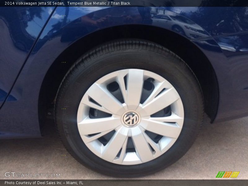 Tempest Blue Metallic / Titan Black 2014 Volkswagen Jetta SE Sedan