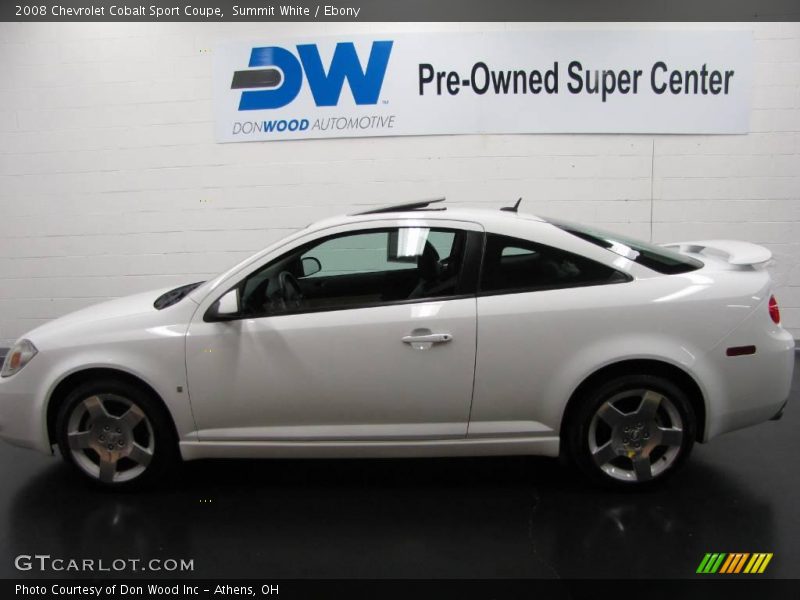 Summit White / Ebony 2008 Chevrolet Cobalt Sport Coupe