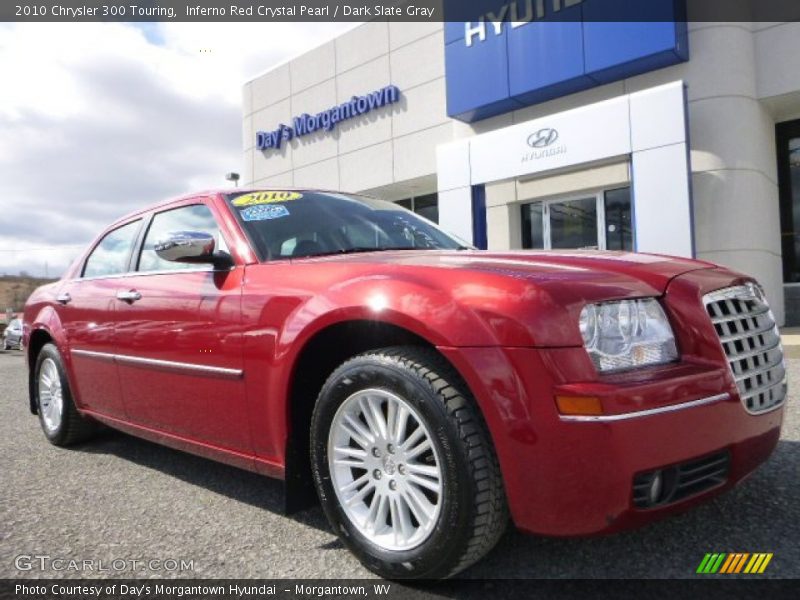 Inferno Red Crystal Pearl / Dark Slate Gray 2010 Chrysler 300 Touring
