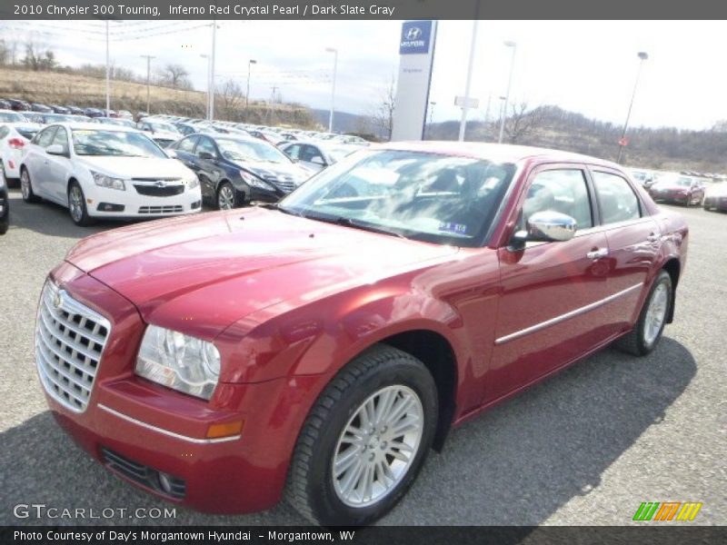 Inferno Red Crystal Pearl / Dark Slate Gray 2010 Chrysler 300 Touring