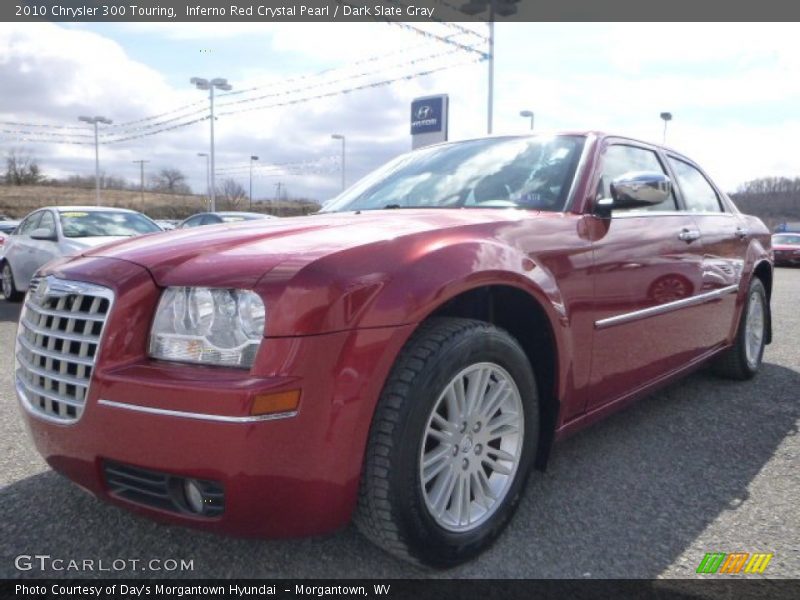 Inferno Red Crystal Pearl / Dark Slate Gray 2010 Chrysler 300 Touring