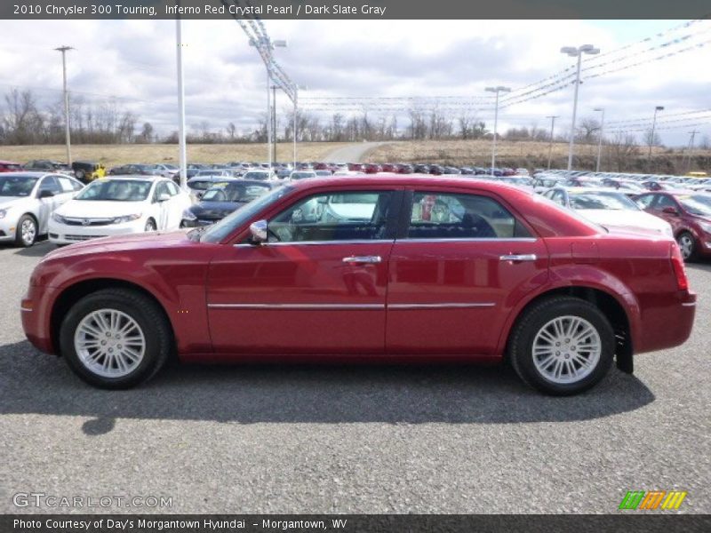 Inferno Red Crystal Pearl / Dark Slate Gray 2010 Chrysler 300 Touring
