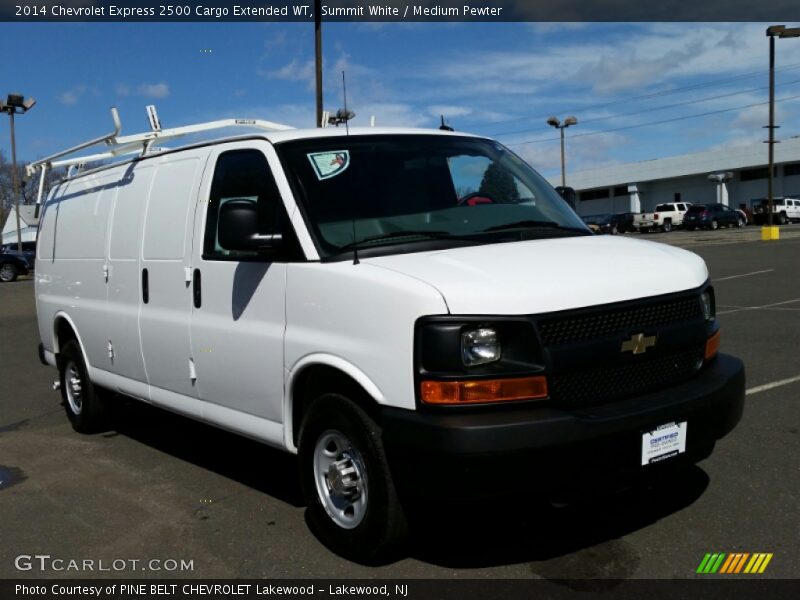 Summit White / Medium Pewter 2014 Chevrolet Express 2500 Cargo Extended WT