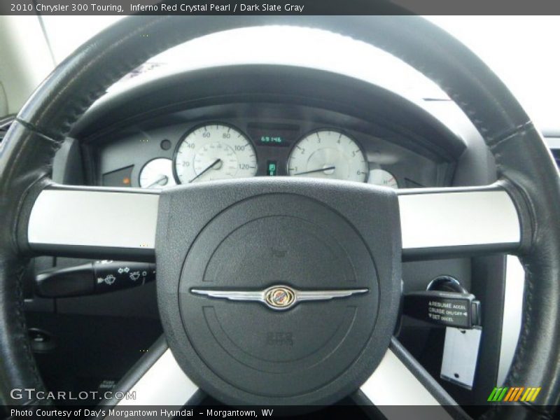Inferno Red Crystal Pearl / Dark Slate Gray 2010 Chrysler 300 Touring
