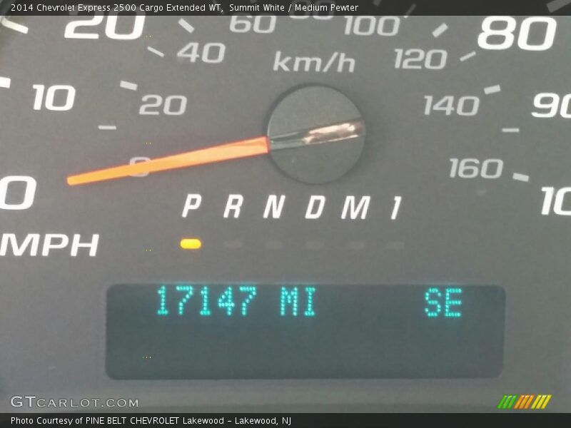 Summit White / Medium Pewter 2014 Chevrolet Express 2500 Cargo Extended WT