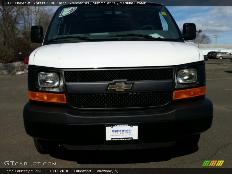 Summit White / Medium Pewter 2015 Chevrolet Express 2500 Cargo Extended WT