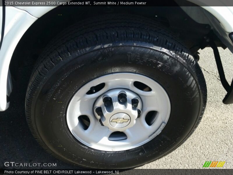 Summit White / Medium Pewter 2015 Chevrolet Express 2500 Cargo Extended WT